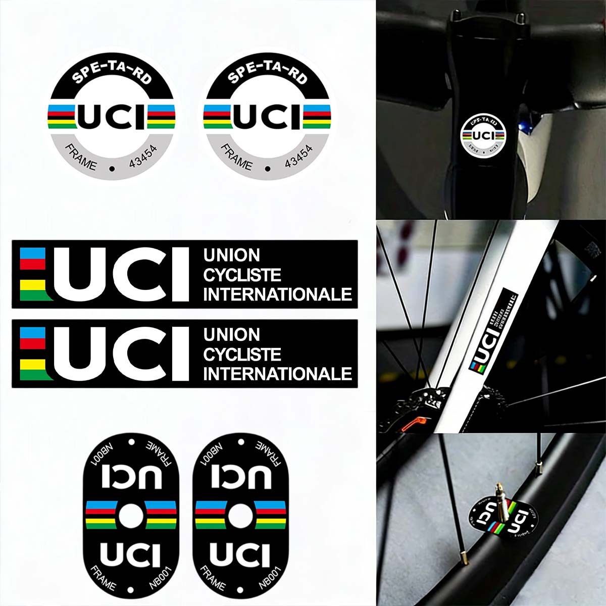 Mountain Biking History - UCI bisiklet çerçeve çıkartmaları dayanıklı vinil