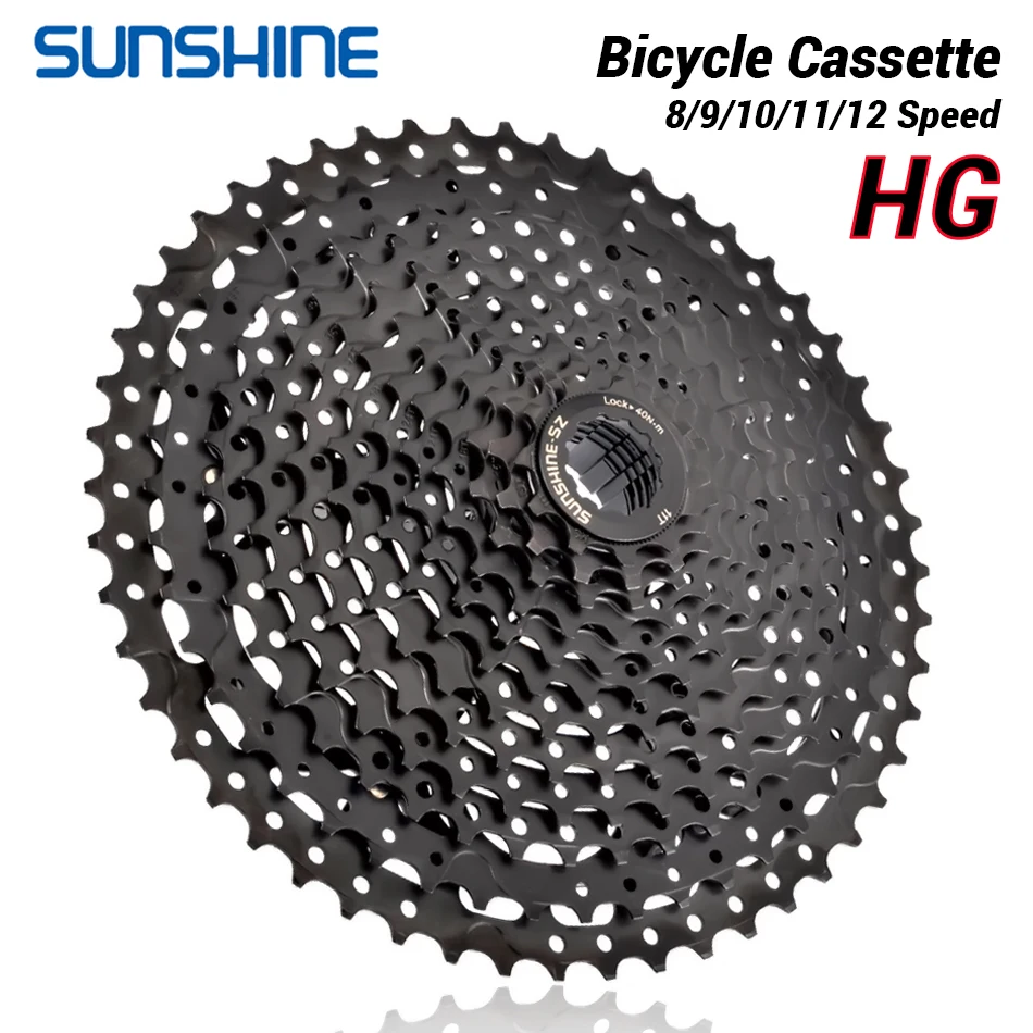Cassette 11 Speed - SUNSHINE Bisiklet Kaseti Siyah Dağ Bisikleti