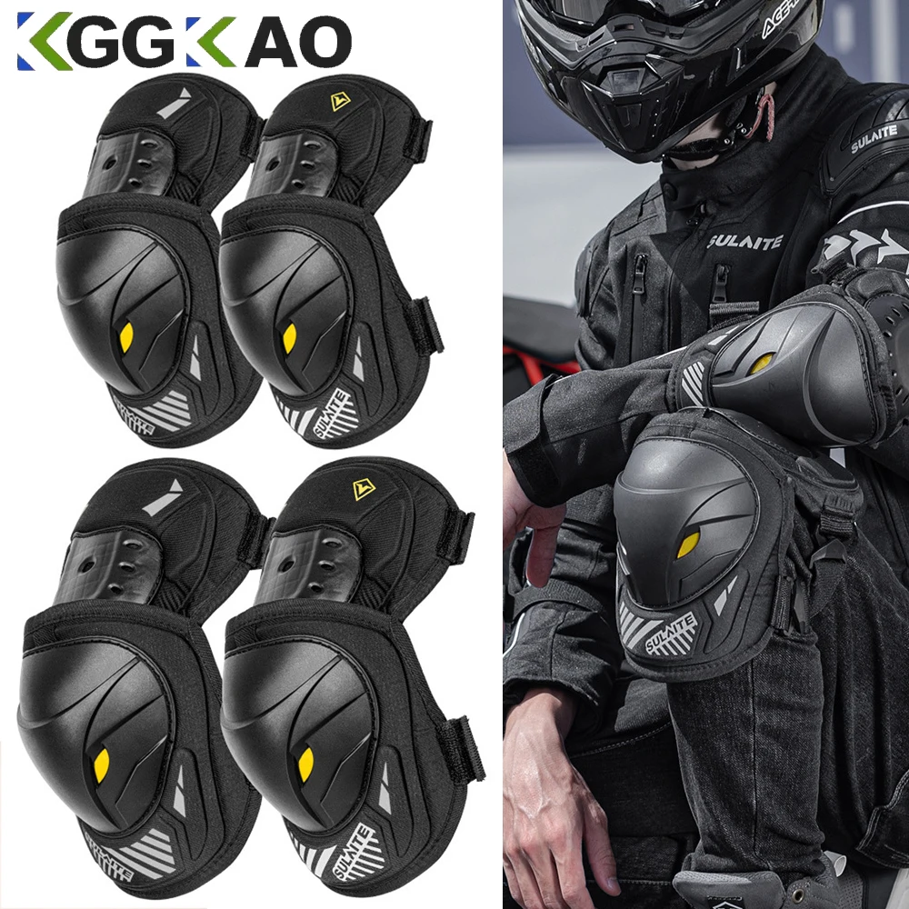 1 çift elektrikli bisiklet mot - Mountain Biking Knee And Elbow Pads incelemesi ve fiyatı